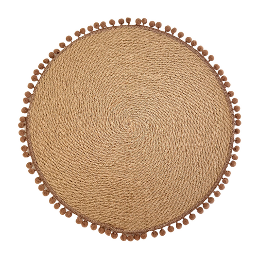 Stalo padėkliukas su rudais burbuliukais