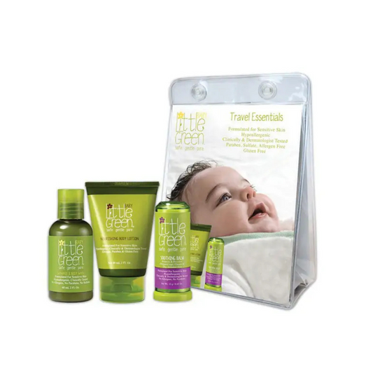 Little Green mini plaukų ir kūno priežiūros rinkinys kūdikiams jautriai odai