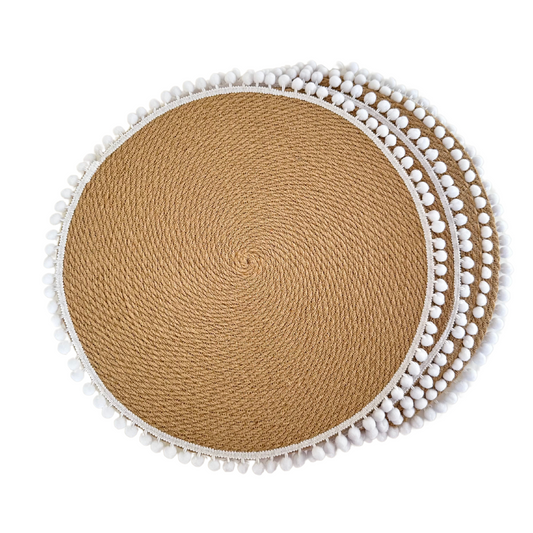 Stalo padėkliukas su baltais burbuliukais