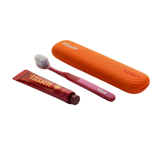 Vussen - dantų šepetėlio ir pastos kelioninis rinkinys