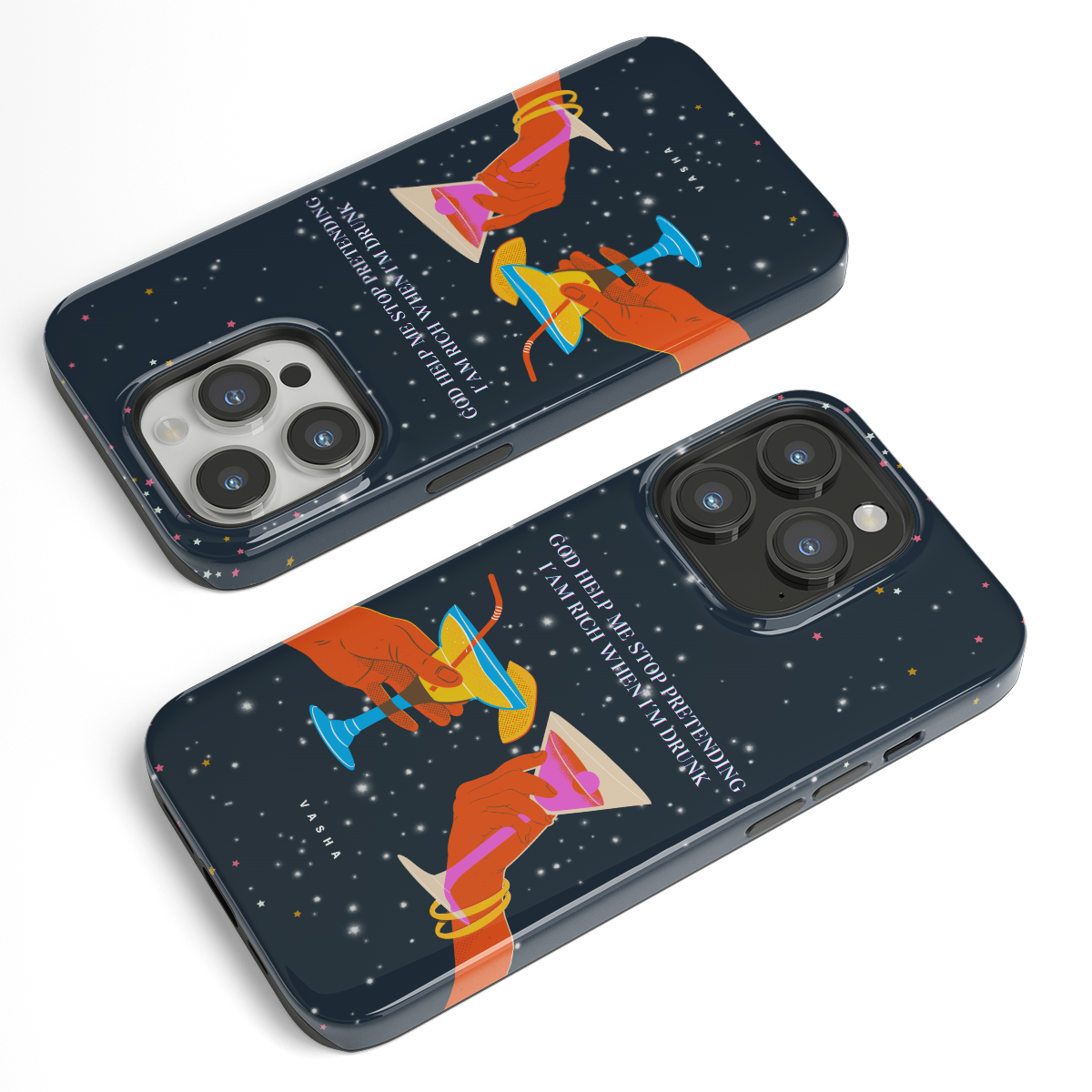 Phone Case - God Help Me Stop Pretending I’am Rich When I’m Drunk