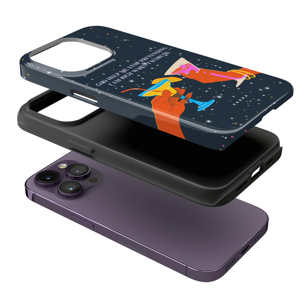 Phone Case - God Help Me Stop Pretending I’am Rich When I’m Drunk