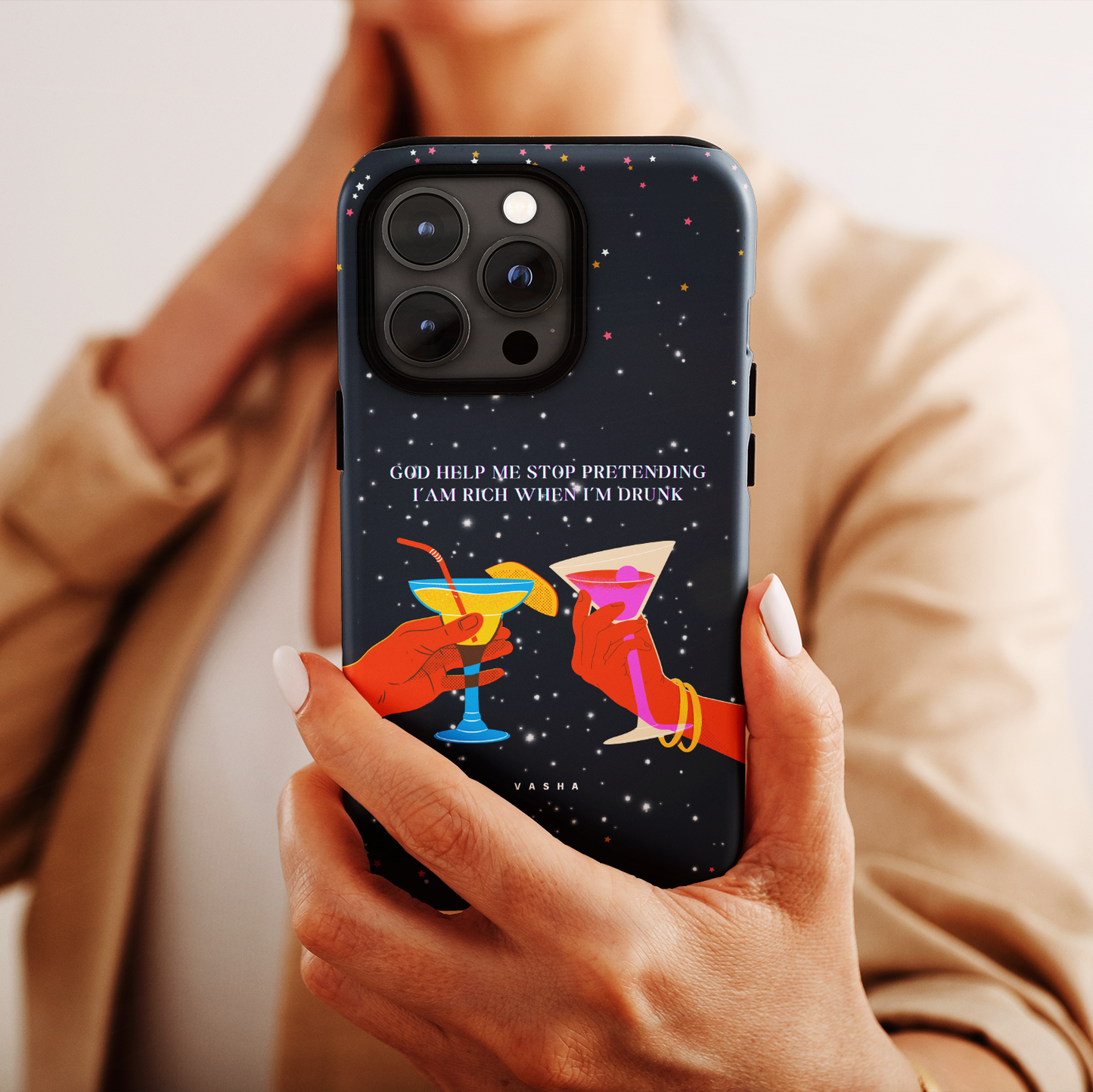 Phone Case - God Help Me Stop Pretending I’am Rich When I’m Drunk