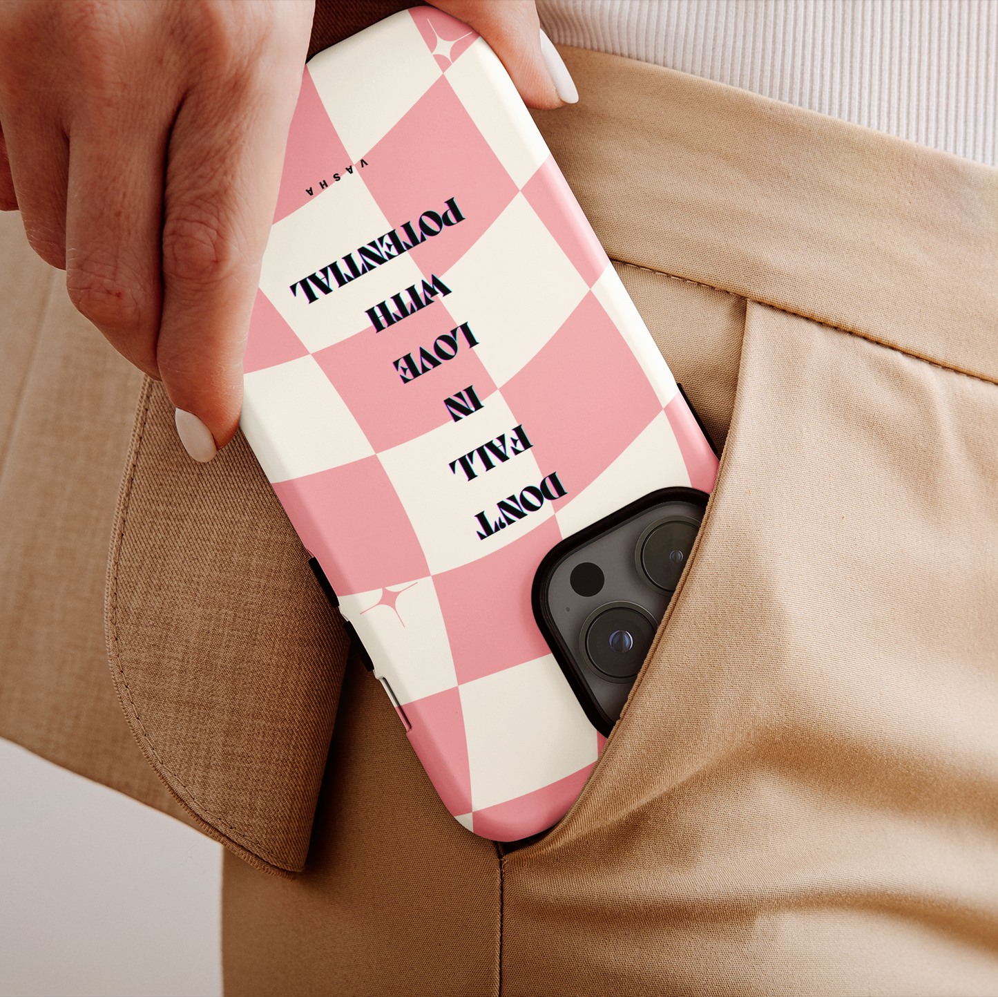 Telefono dėklas – Don’t fall in love with potential