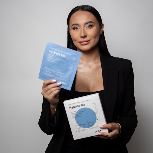 Greito poveikio giliai drėkinanti lakštinė veido kaukė su peptidais AIMX „Hydrate Me“