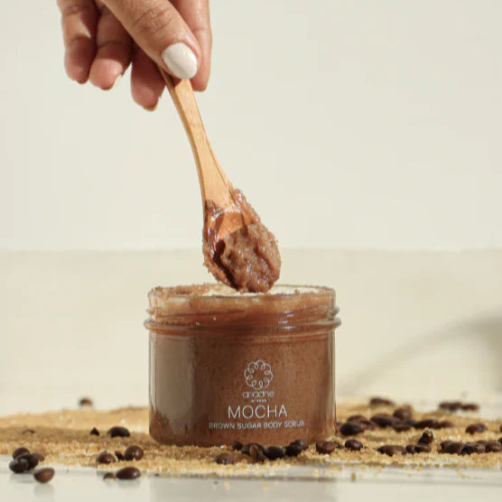 Ariadne Athens Mocha rudojo cukraus kūno šveitiklis