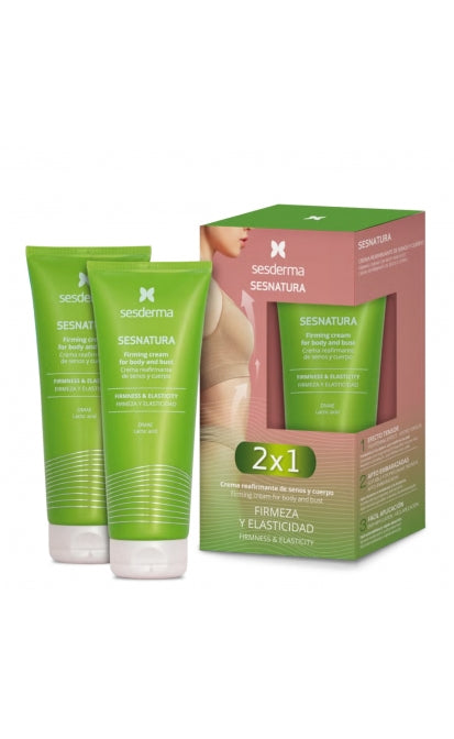 SESDERMA SESNATURA KŪNO IR KRŪTINĖS KREMŲ RINKINYS ODOS STANGRINIMUI, 2x200 ML