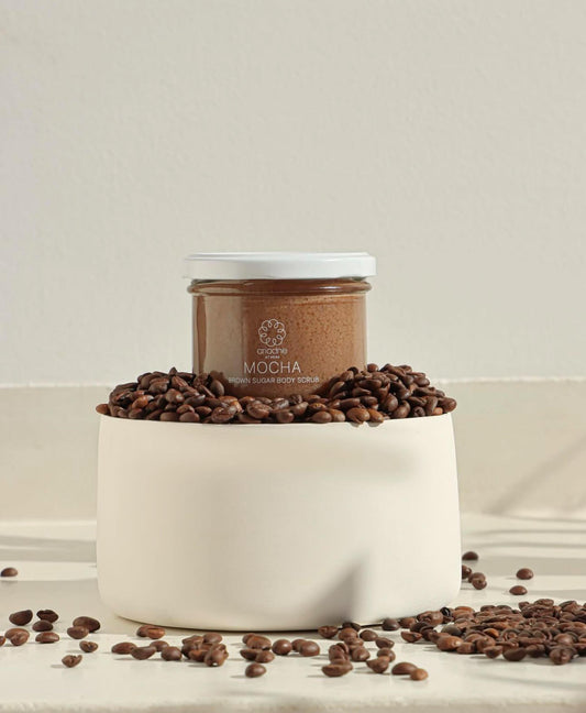 Ariadne Athens Mocha rudojo cukraus kūno šveitiklis