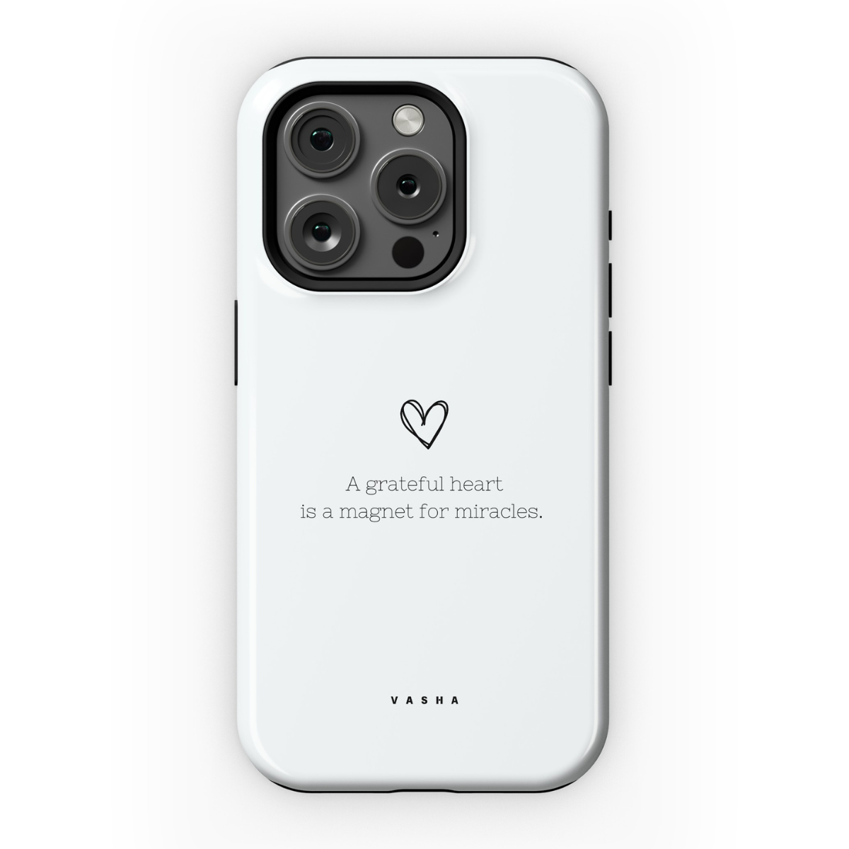 Phone Case - A gratefull heart (white)