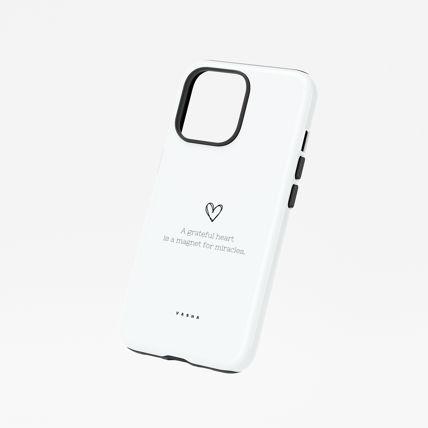 Phone Case - A gratefull heart (white)