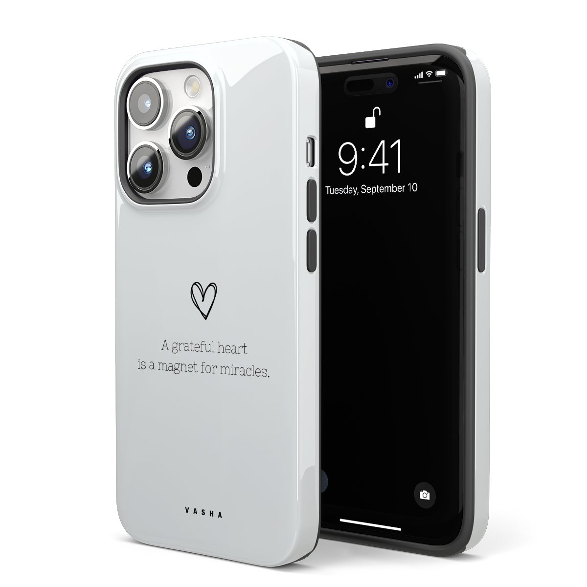 Phone Case - A gratefull heart (white)