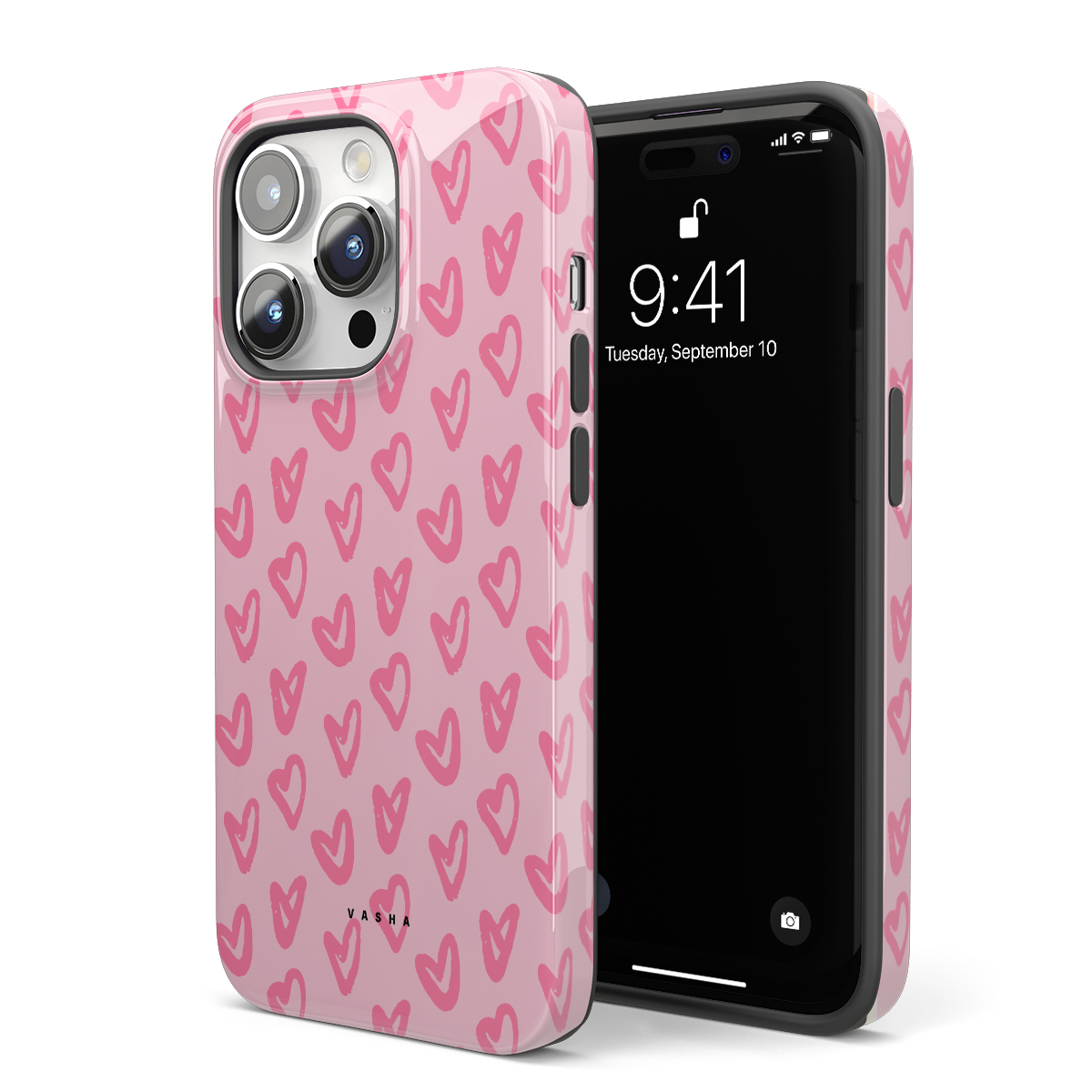 Phone Case - Pink hearts