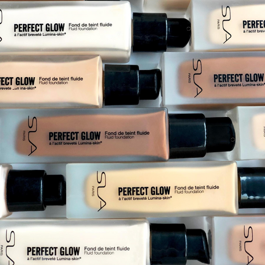 Skysti makiažo pagrindai fluidai PERFECT GLOW