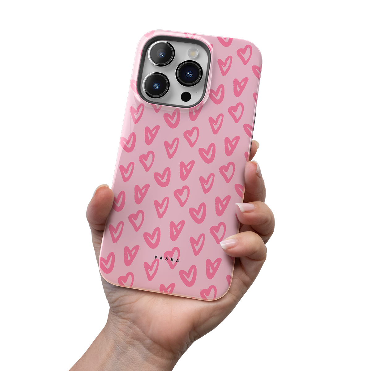 Phone Case - Pink hearts