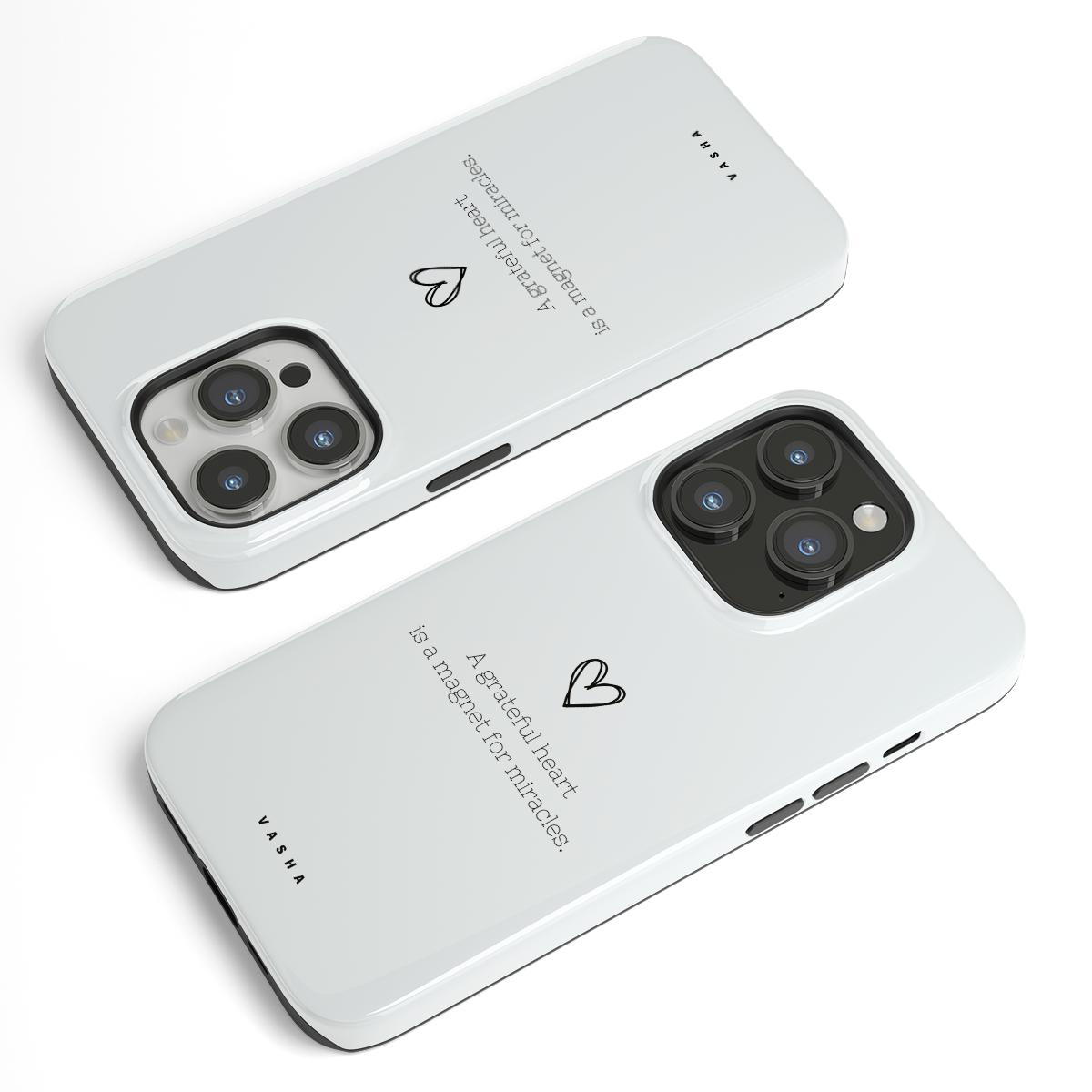 Phone Case - A gratefull heart (white)