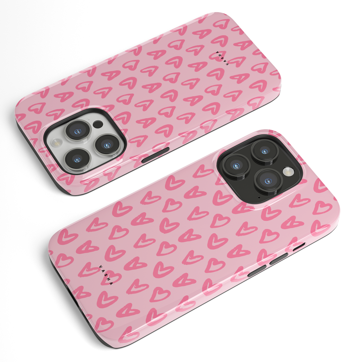 Phone Case - Pink hearts