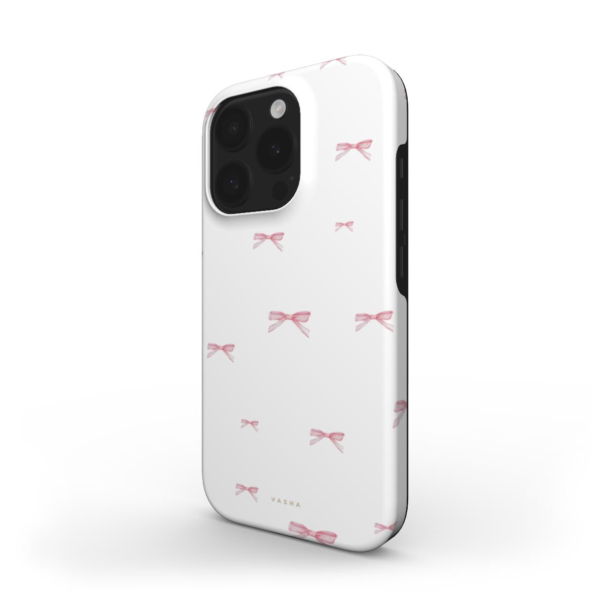 Telefono dėklas - Pink kaspinėliai